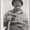Portrait of Mr. Knees, an Irish farmer, and member of the board of directors of the Tri-County Farmers Co-op Market at Du Bois, Pennsylvania. His farm is near Penfield, Pennsylvania.