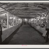 Interior of Tri-County Farmers Market at Du Bois, Pennsylvania.