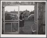 Customers entering Tri-County Farmers Co-op Market in Du Bois, Pennsylvania.