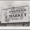 Sign costing thirty dollars at Tri-County Farmers Co-op Market in Du Bois, Pennsylvania.