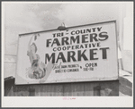 Sign costing thirty dollars at Tri-County Farmers Co-op Market in Du Bois, Pennsylvania.