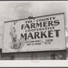 Sign costing thirty dollars at Tri-County Farmers Co-op Market in Du Bois, Pennsylvania.
