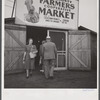 Customers at the entrance of the Tri-County Farmers Co-op Market in Du Bois, Pennsylvania.