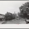 At the freight station in Elizabeth City, North Carolina.