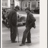 Two potato farmers in town Saturday afternoon in Caribou, Maine.