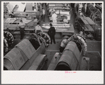 On the factory floor of the Vought-Sikorsky Aircraft Corporation, Stratford, Connecticut.