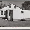 Palace mobile home. Expansion trailer for emergency defense housing demonstrated in Washington tourist camp. Washington, D.C..
