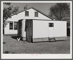 Palace mobile home. Expansion trailer for emergency defense housing demonstrated in Washington tourist camp. Washington, D.C..