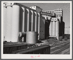 Grain elevators and flour mill, freight yards. Cedar Rapids, Iowa.