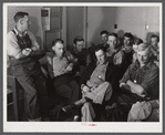 Meeting of members of Two Rivers Non-Stock Cooperative Association, FSA (Farm Security Administration) project. Waterloo, Nebraska.