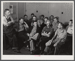 Meeting of members of Two Rivers Non-Stock Cooperative Association, FSA (Farm Security Administration) project. Waterloo, Nebraska.