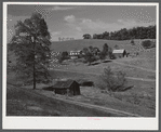 T.B. Hall's farm, on which FSA (Farm Security Administration) built a rural home for defense worker Porter C. James. Near Radford, Virginia.