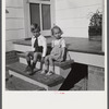 Elsie, Marie, and Howard Jr., children of Mr. Howard H. Smith from Galax, Virginia who live in new rural home built by FSA (Farm Security Administration) on J.T. Nolley's property. Riner Virginia, near Radford.