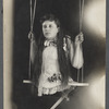 Mrs. Abbott as "The living half lady"