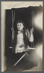 Mrs. Abbott as "The living half lady"