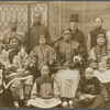 Publicity photograph of Ching Ling Foo, his family, his assistants, and agent and manager Leon Mooser