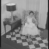 Unidentified woman in armchair