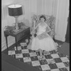 Unidentified woman in armchair