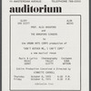 Program for Don't Bother Me, I Can't Cope at the Bruno Walter Auditorium, Library for the Performing Arts
