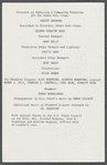 Program for Don't Bother Me, I Can't Cope at the Bruno Walter Auditorium, Library for the Performing Arts
