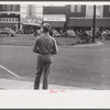 Soldiers from Fort Benning on a street in Columbus, Georgia.