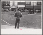 Soldiers from Fort Benning on a street in Columbus, Georgia.
