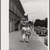 Soldier from Fort Benning and girlfriend on a street in Columbus, Georgia.