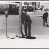 Soldier from Fort Benning on a street in Columbus, Georgia.