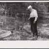 Judge James B. Park with remnants of the old Parks Mill, Georgia.