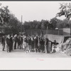 Pickets outside a textile mill in Greensboro, Green County, Georgia.