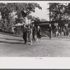 Pickets outside a textile mill in Greensboro, Green County, Georgia.