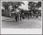 Pickets outside a textile mill in Greensboro, Green County, Georgia.
