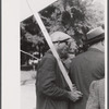 Pickets outside a textile mill in Greensboro, Green County, Georgia.