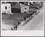 Pickets outside a textile mill in Greensboro, Greene County, Georgia.