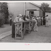 Filling out applications for employment at the Du Pont powder plant near Childersburg, at the employment office in Sylacauga, Alabama.