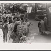 CIO pickets jeering at few workers who were entering a mill in Greensboro, Greene County, Georgia.