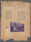 Press clippings relating to the Lenox Hill Players' 1926 season, including a halftone photograph of the stage production 'Tis Pity She's a Whore