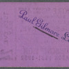 Ticket stub for performance of Paul Gilmore at the Cherry Lane Theatre