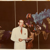 Three mounted photographs of unidentified personnel of the Living Theatre during the stage production R.U.R