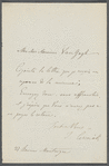 Undated letter from Jaroslav Čermák to Monsieur Van Gogh