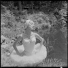 Tanaquil Le Clercq outdoors in costume for "Swan Lake"