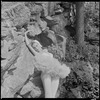 Tanaquil Le Clercq outdoors in costume for "Swan Lake"