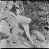 Tanaquil Le Clercq outdoors in costume for "Swan Lake"