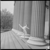 Diana Adams outdoors in costume for "Daphnis and Chloe"