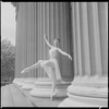 Diana Adams outdoors in costume for "Daphnis and Chloe"