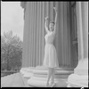 Diana Adams outdoors in costume for "Daphnis and Chloe"