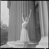 Diana Adams outdoors in costume for "Daphnis and Chloe"