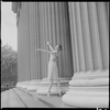 Diana Adams outdoors in costume for "Daphnis and Chloe"
