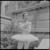 Nora Kaye outdoors in costume for "Princess Aurora"