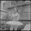 Nora Kaye outdoors in costume for "Princess Aurora"